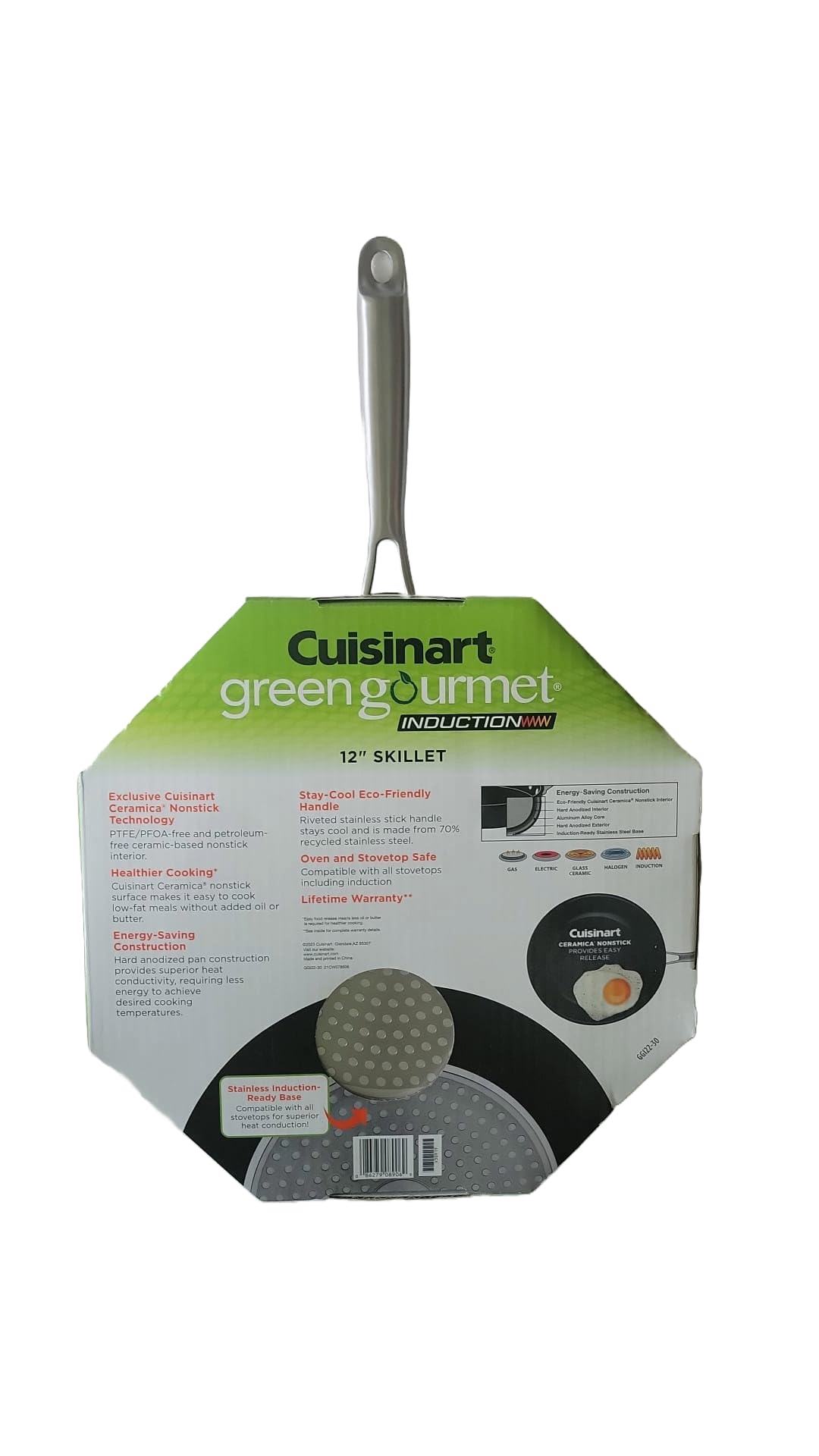 Cuisinart Greengourmet® Hard Anodized Induction-Ready 12" Skillet