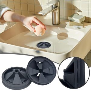 GpahrrDnij Disposal Splash Guard Garbage Stopper for Black Rubber Food Waste Disposal Accessories Scrub Holder for Kitchen Sink (Black, One Size)