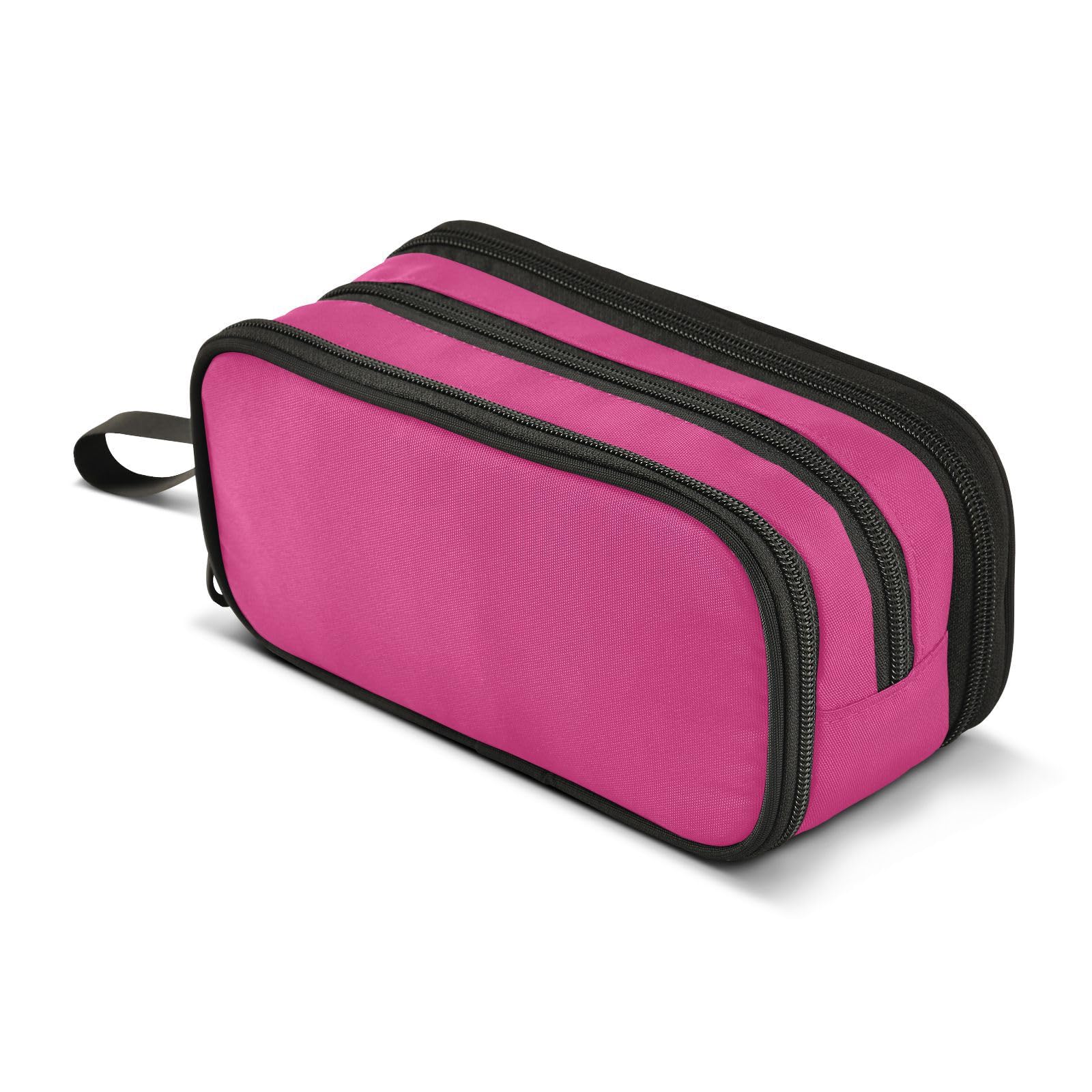 J JOYSAY Hot Pink Pencil Case Pouch Big Capacity Pencil Bags with Zipper Portable Pencil Box Large Pencil Case Organizer for Adults Kids Teens