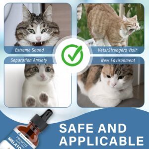 Cat Melatonin, Melatonin for Cats, Cat Anxiety&Stress Relief, Cat Calming Aid, Supports Healthy Restful Sleep for Your Cat