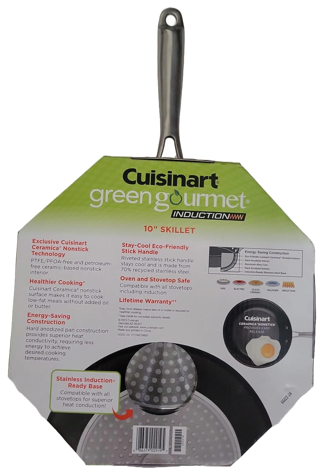 Cuisinart Greengourmet® Hard Anodized Induction-Ready 10" Skillet