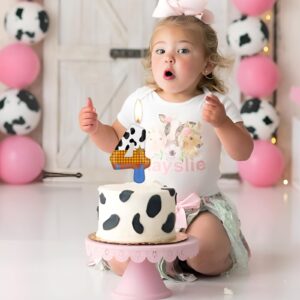 iNINGER Number Candles,Birthday Number Candles 1,Cute Cow Number 1 Candles,Cowboy First Birthday Cake Decoration,Cowgirl Rodeo Birthday Party,Baby Shower for Boy Girl Birthday Decor Supplies