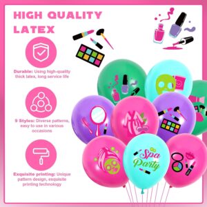 45PCS Spa Balloons Spa Party Decorations Makeup Birthday Party Decorations Cosmetics Themed Spa Party Supplies for Girls Spa Day Bride Shower