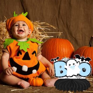 A Baby is Brewing Honeycomb Centerpieces 13Pcs Halloween Baby Shower Table Decorations Halloween A Little Boo is Almost Due Baby Shower Centerpieces Decorations for Pregnancy Party Supplies