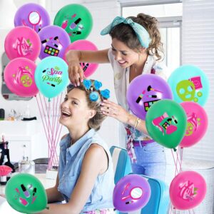 45PCS Spa Balloons Spa Party Decorations Makeup Birthday Party Decorations Cosmetics Themed Spa Party Supplies for Girls Spa Day Bride Shower