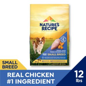 Nature Reciipe Small Breed Grain Free Chicken, Sweet Potato & Pumpkin Recipe, Dry Dog Food, Complete and Balanced Nutrition, 12 lb.