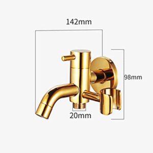 NBAAYIK Handheld Bidet Sprayer Kit,Bidet Sprayer Kit for Toilet,Bidet Sprayer for Toilet Black,Bidet Shower Head,Bidet Shower Kit,Bidet Sprayer Kit,Toilet Sprayer Set,Gold C (Golden C)