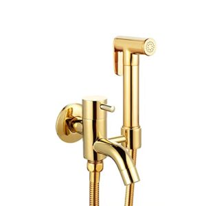 nbaayik handheld bidet sprayer kit,bidet sprayer kit for toilet,bidet sprayer for toilet black,bidet shower head,bidet shower kit,bidet sprayer kit,toilet sprayer set,gold c (golden c)