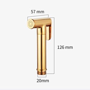 NBAAYIK Handheld Bidet Sprayer Kit,Bidet Sprayer Kit for Toilet,Bidet Sprayer for Toilet Black,Bidet Shower Head,Bidet Shower Kit,Bidet Sprayer Kit,Toilet Sprayer Set,Gold C (Golden C)