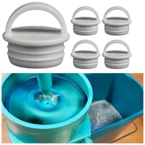 DimyFew 5X Mop Bucket Plug with Pull Ring Professional Replacement Sturdy Accessory Drain Plug Silicone Plug Stoppers for Laundry, 35x33.8mm