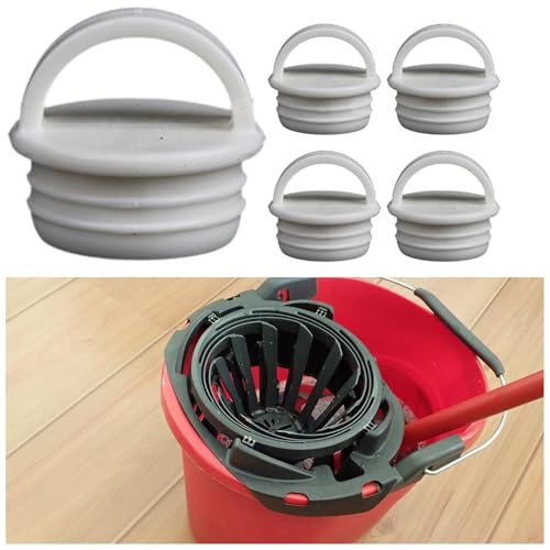 DimyFew 5X Mop Bucket Plug with Pull Ring Professional Replacement Sturdy Accessory Drain Plug Silicone Plug Stoppers for Laundry, 35x33.8mm