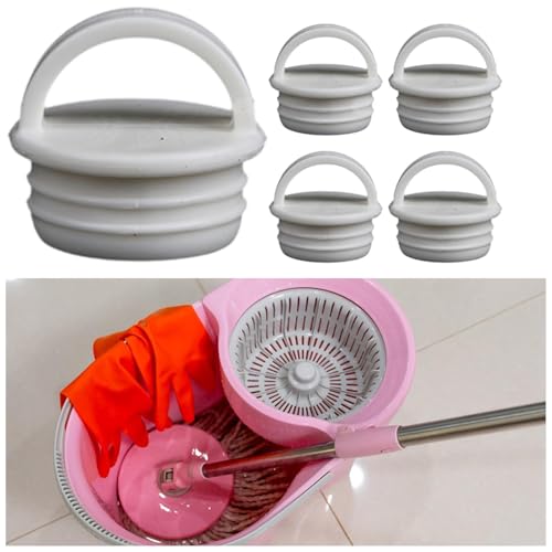 DimyFew 5X Mop Bucket Plug with Pull Ring Professional Replacement Sturdy Accessory Drain Plug Silicone Plug Stoppers for Laundry, 35x33.8mm