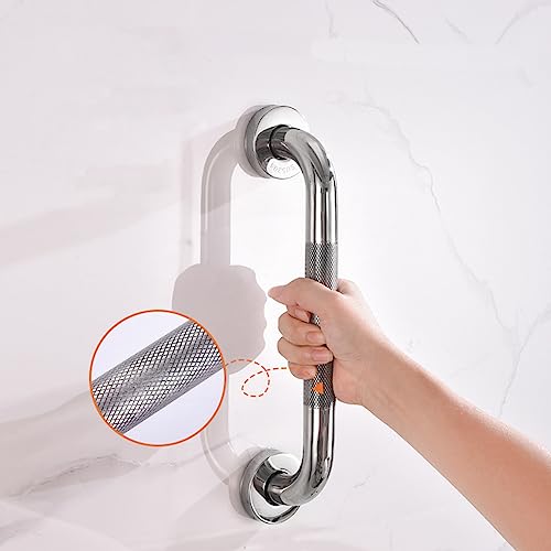 Stainless Steel Slip Shower Safety Support Handle Towel Rack for Bathroom Bathtub Kitchen Come with Mounted Screws