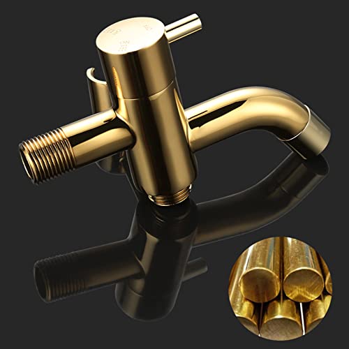 NBAAYIK Handheld Bidet Sprayer Kit,Bidet Sprayer Kit for Toilet,Bidet Sprayer for Toilet Black,Bidet Shower Head,Bidet Shower Kit,Bidet Sprayer Kit,Toilet Sprayer Set,Gold C (Golden C)