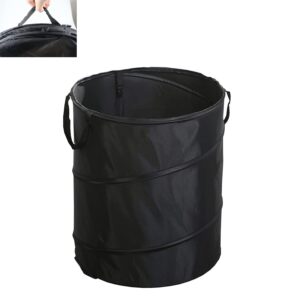 camping trash can, pop up trash can for camping, collapsible trash can camping, portable trash can, camping garbage can collapsible, collapsible garbage can camping. (black, 13.38 * 13.38 * 15.74in)