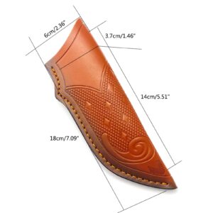 DGHJO Leathers Sheath Knife Case Pocket Folding Knife Sheath Carriers Holsters Handmade Knife Pouches for Men