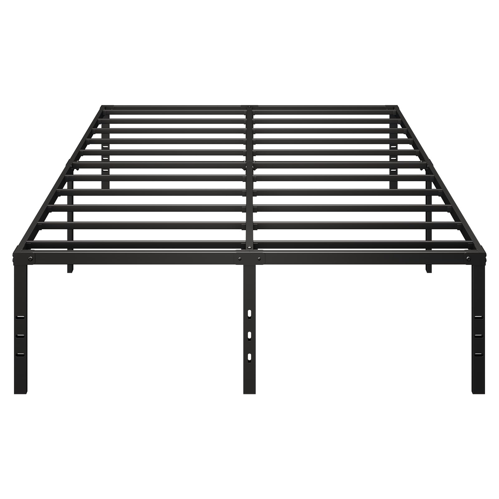 Wzialo Full Bed Frame - 14 Inch Sturdy Metal Platform Bed Frame, Under-Bed Storage Space, Heavy Duty Full Size Bed Frame, Noise-Free, Non-Slip, No Box Spring Needed