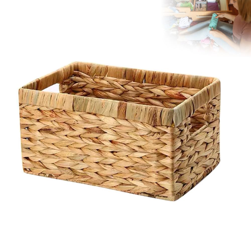 Generic Straw Woven Storage Basket Large Capacity Household Versatile Storage Basket for Housewarming Festive Gift