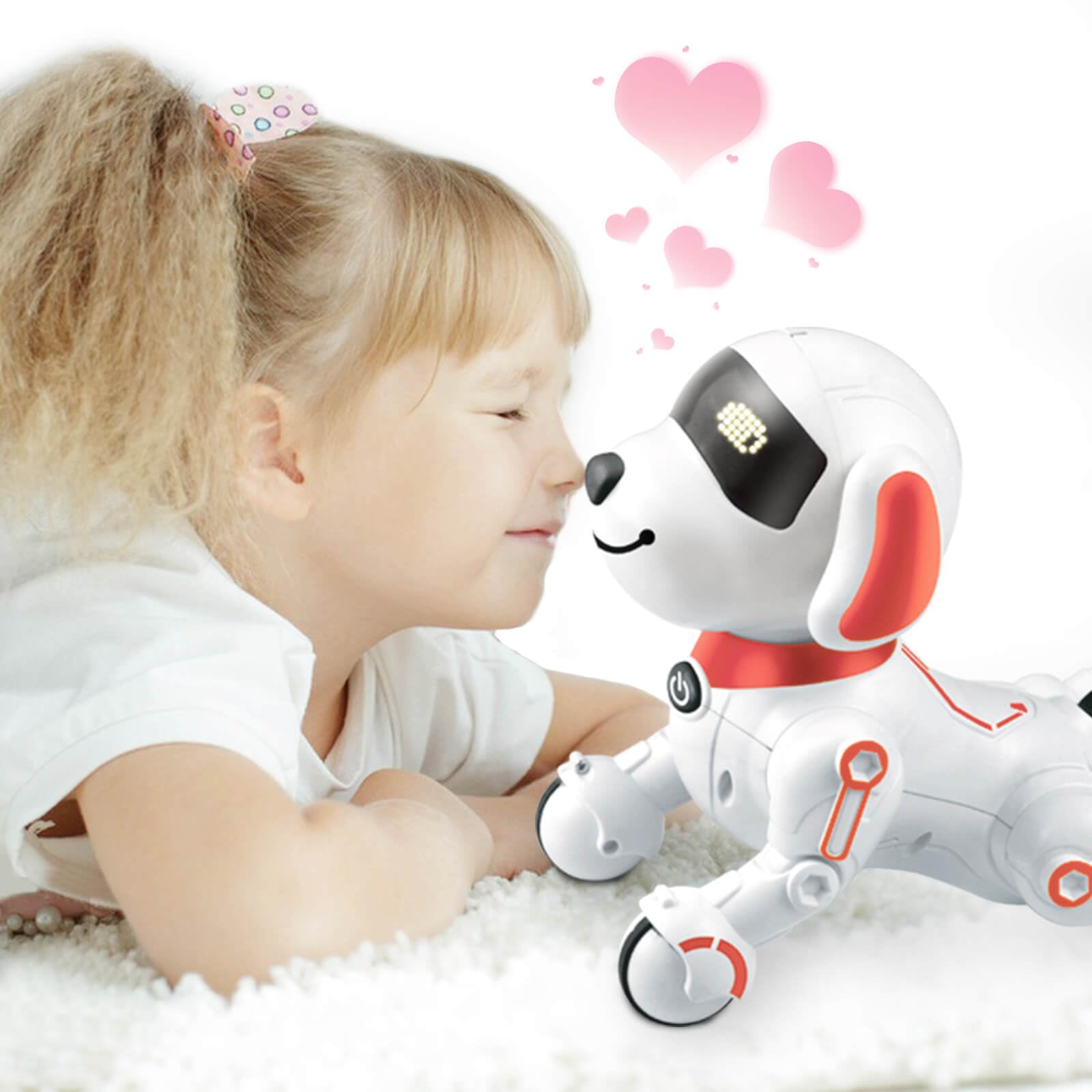 Dolanus Robot Dog for Kids 8-12, Remote Control Smart Robotic Pets That Acts Like a Real Dogs Touch Interactive Walking Talking Barking Toys for Girls Boys Toddler, Gifts for 4 5 6 7 8 12 Years Old