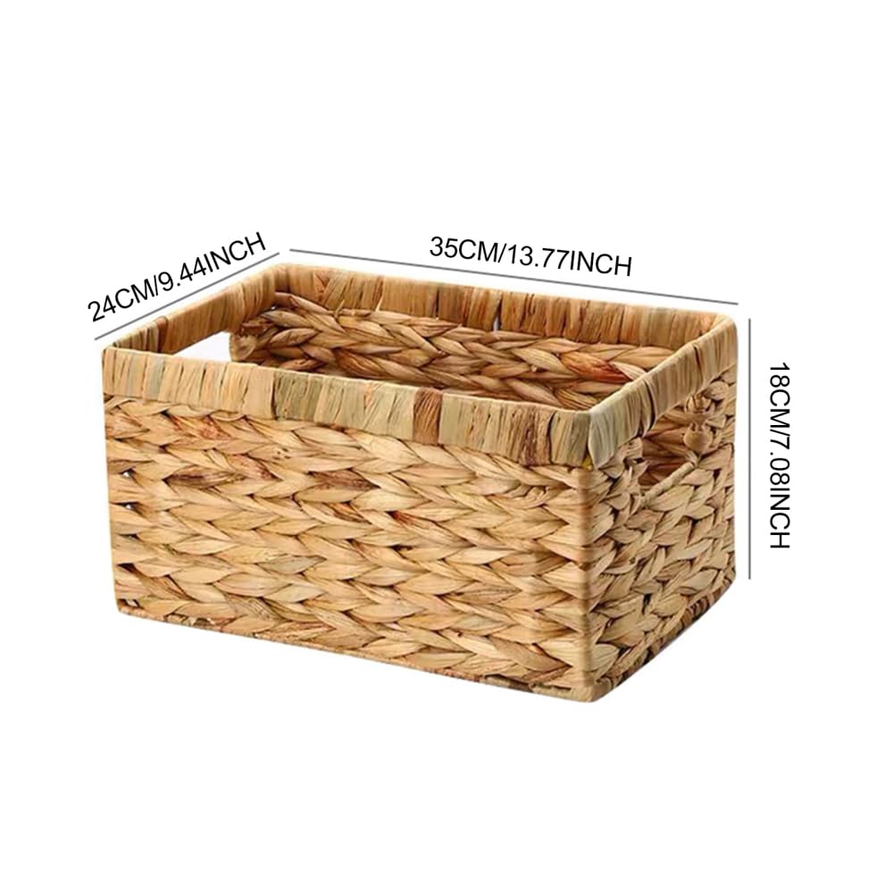 Generic Straw Woven Storage Basket Large Capacity Household Versatile Storage Basket for Housewarming Festive Gift