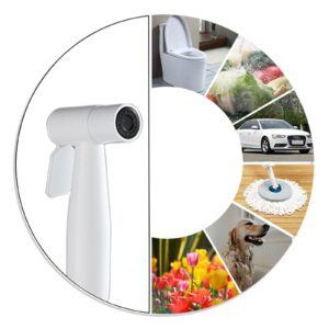 NBAAYIK Handheld Bidet Sprayer for Toilet,White,Bidet Sprayer for Toilet,Bidet Sprayer Kit for Toilet,Toilet High Pressure Partner Bidet,White A (White B)