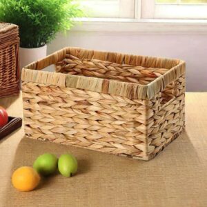 Generic Straw Woven Storage Basket Large Capacity Household Versatile Storage Basket for Housewarming Festive Gift