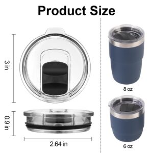 Magnetic Coffee Cup Replacement Lid Compatible with Yeti, Splash-proof Coffee Cup Lid Seal and Magnet, Easy to Clean Coffee Cup Lid Compatible with Yeti 6 oz and 8 oz,2PCS