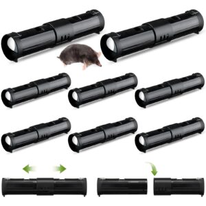 qualirey 8 pcs adjustable mole traps for lawns mole gopher trap killer outdoor mole traps easy set pocket gopher trap catch and release live vole trap mole killer for lawn yard garden outdoor farm