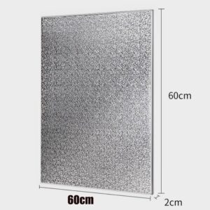 LSCAILIAO Heat Shield Board - Aluminum Heat Shield Mat for Grill, Stove, Oven and Refrigerator,60x60cm