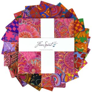 kaffe fassett collective august 2024 hot 10" squares 42 10-inch squares layer cake freespirit