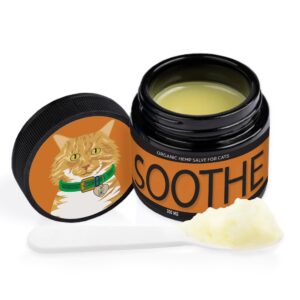 hemp dog health soothe high-potency hemp salve for felines: natural & effective cat skin allergy relief | provides itch relief for cats suffering from hot spots, bug bites, and daily irritants