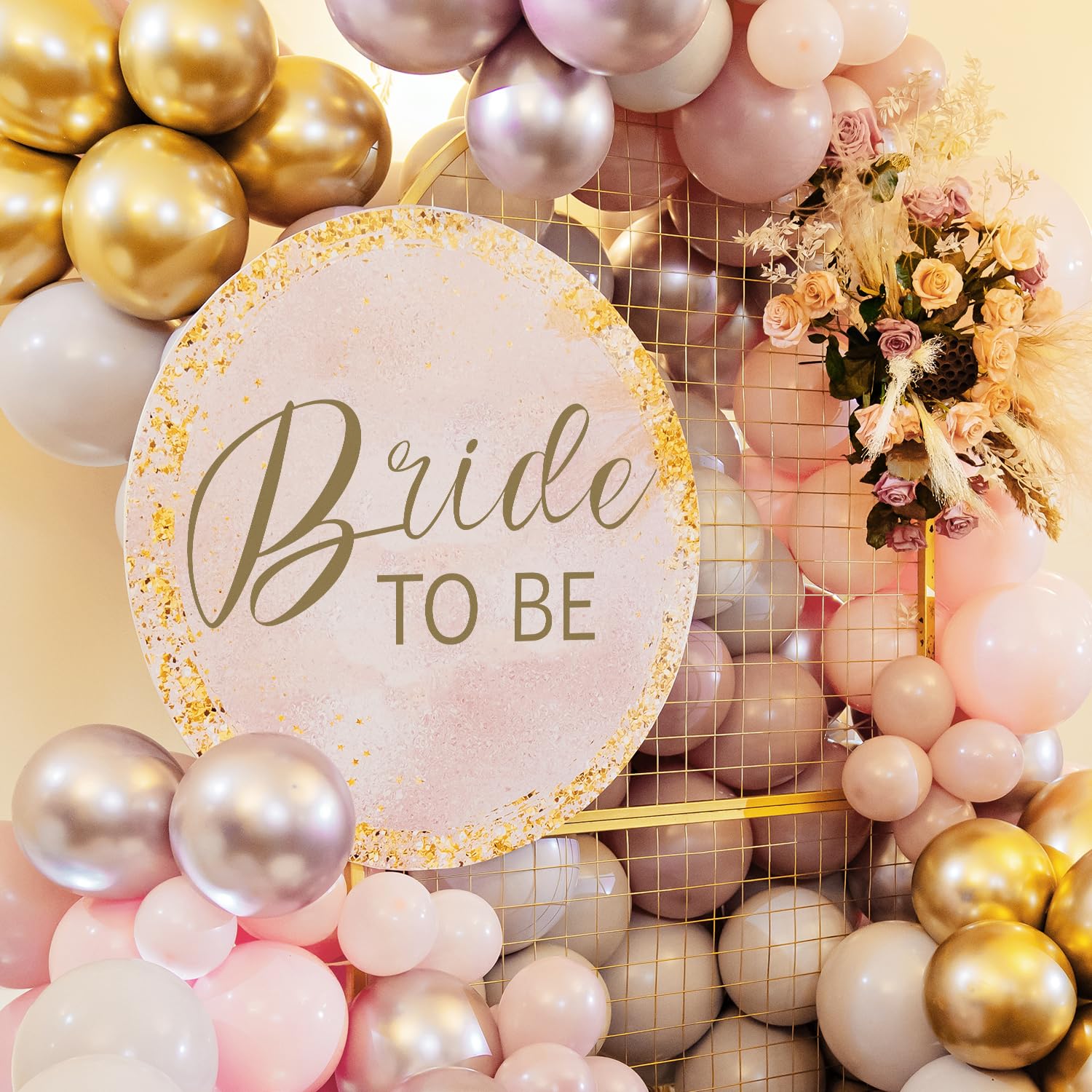 3pcs Bride to Be Decals, Creative Wedding Shower Decorations Adorable Bridal Shower Sticker Engagement Party Decoration for Wall Door Balloon Arch Backdrop