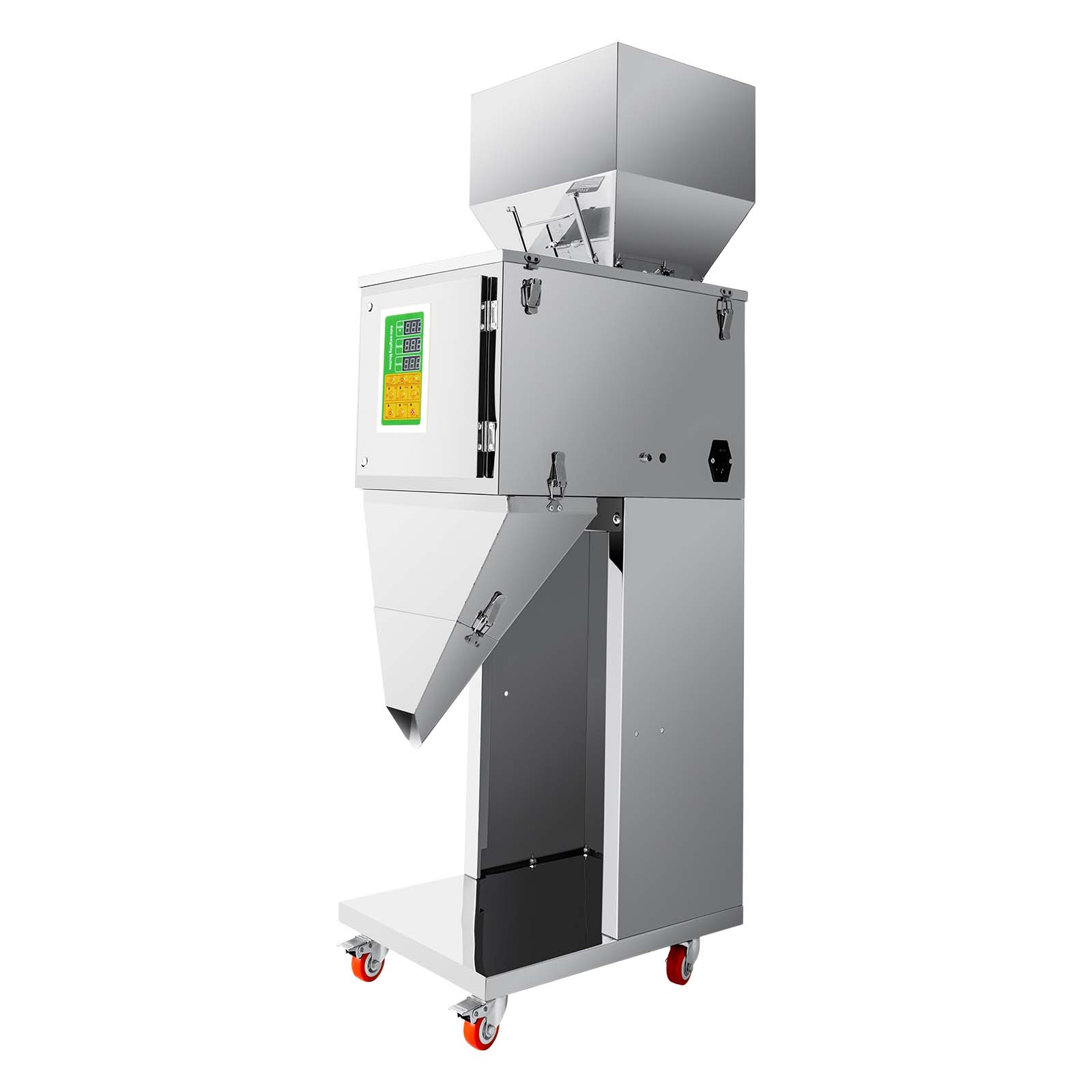 Filling Machine,10-999G 110V Automatic Bottle Bag Packing Filling Machine Weigh Filler Adjustable Filling Range 12-15bags/min for Tea Seed Grain with Foot Pedal USA