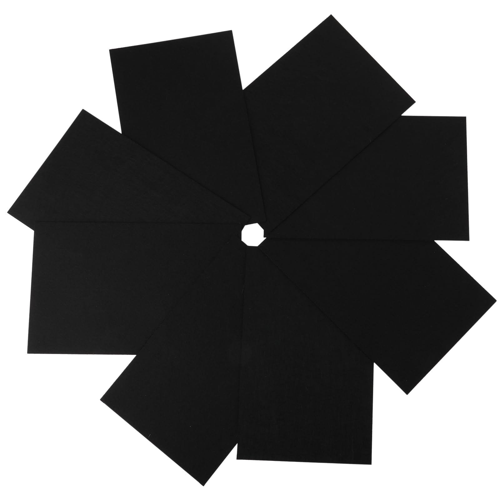 10 Pcs Black Felt Sheets 7"x11.2" Felt Fabric for Crafts Squares Felt Fabric Sheets Thick Black Fabric Non-Woven Felt Fabric for Halloween Christmas DIY Patchwork Sewing Craft Decorative Projects