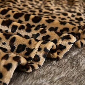 MERRYLIFE Leopard Throw Blanket Decorative Fleece Throw | Ultra-Plush Colorful Girls Boys | Couch Blanket Travel Lap | (40" 50", Cheetah)