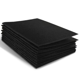 10 pcs black felt sheets 7"x11.2" felt fabric for crafts squares felt fabric sheets thick black fabric non-woven felt fabric for halloween christmas diy patchwork sewing craft decorative projects