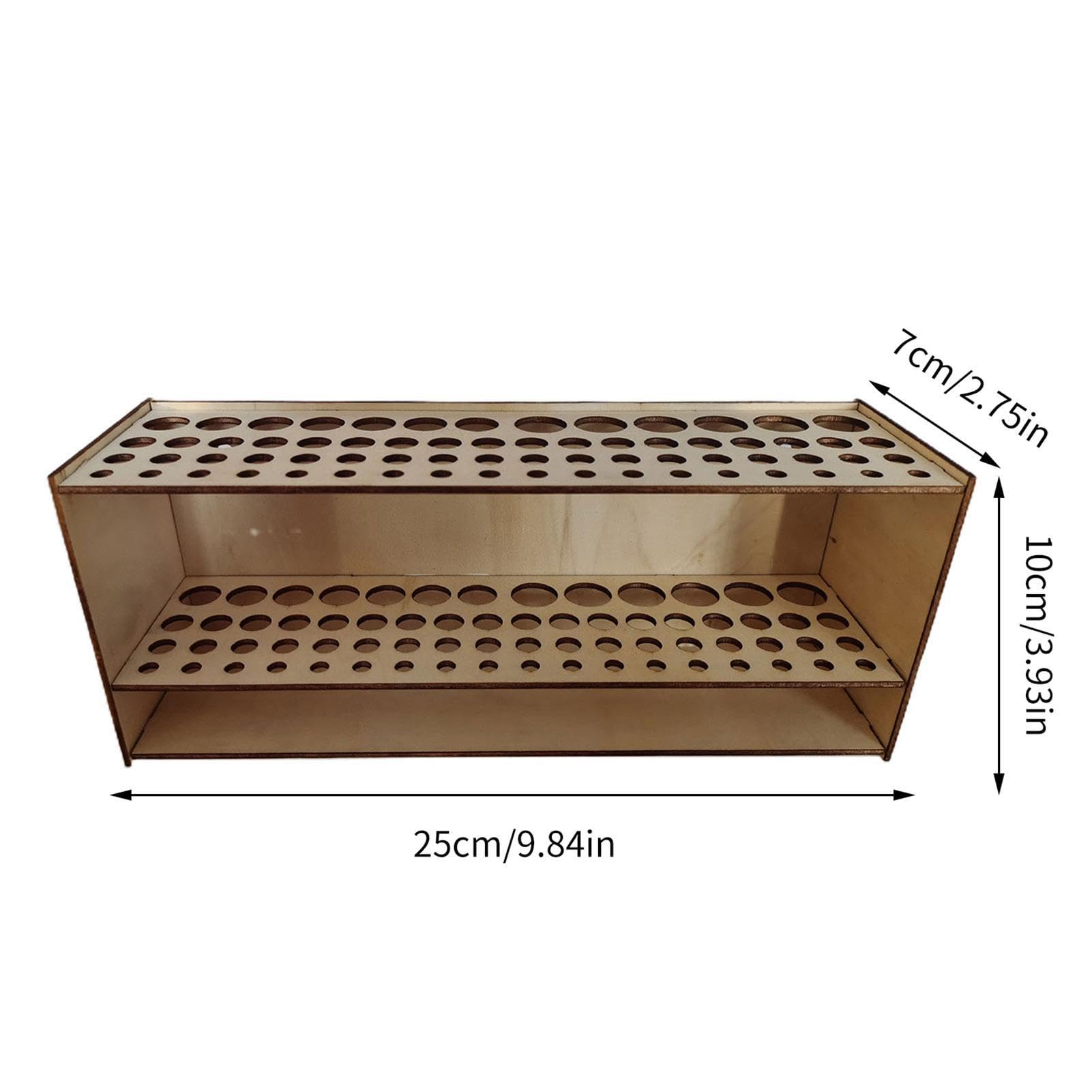 Paintbrush Organizer - 67 Holes Paint Brush Holder For Artist | Brush Display Tray Rack | Wall Mount Or Freestanding Desk Organizer Stand Holder | For Pencils, Pens, Paint Brushes, Modeling Tools