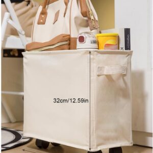 Under Desk Storage Basket For Work ,Mobile Rolling Cart ,Multipurpose Organizer, Storage Basket with Caster Wheels for Home Office School