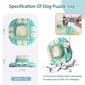 indiedouker 2024 Level 2 Interactive Dog Puzzle Toys for Smart Dogs to Keep Them Busy,8.8oz Large Capacity Treat Dispensing Dog Toys,Dog Self Playing Toys with Thick Material and Non-Slip Design