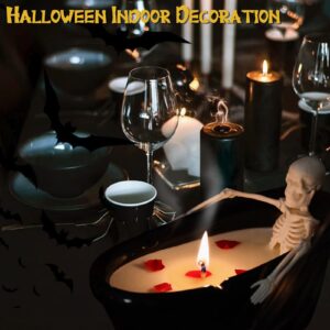 Halloween Decorations - Halloween Skeleton Candles - Skeleton Designs for Milk Bath - Novelty Designs Rose Petals - Perfect for Halloween Indoors Home Holiday Parties