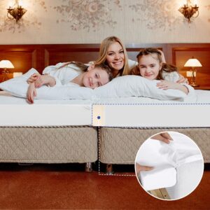 BALAPET Split King Gap Filler with Attached Sheet for Adjustable Bed,Twin Bed Connector-Twin to King Converter to King Making,Non-Slip Adjustable Mattress Bed Connector,for Stayover,Washable Cover