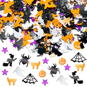 halloween confetti halloween party scatter confetti bat witchstar spider black cat pumpkin table scatter glitter confetti for halloween party favors table decoration