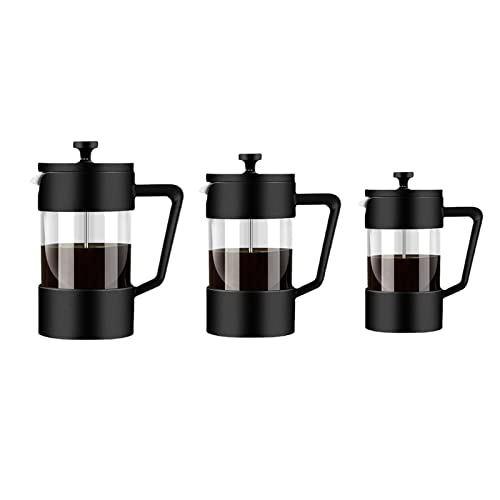 Btgghytr 350/600/1000ml Thickened Glass Espresso- Coffee Tea Maker Coffee Hand-Made Pot Frothed Milk Press