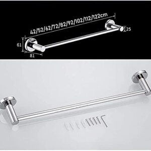 DDBATYYEH Towel Rail Towel Shelfs,Bathroom Shelves Towel Round Round Bar Fixing Screw Kitchen Bathroom Rack Polished Bath Towel Holder, 82cm