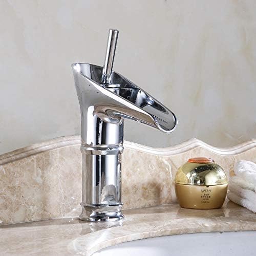 Kitchen Sink Mixer Tap Water Faucet Tap Basin Faucets Antique Brass Faucets Mixer Taps Waterfall Spout Water Tap Bathroom Sink Faucet Gold Bath Crane-Golden,Black