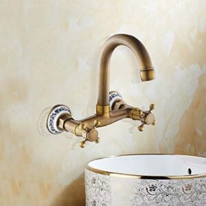 Kitchen & Bath Fixtures Taps Faucet,Antique Brass Bathtub Faucet Shower Faucet Bathroom Concea Pool Faucet Switch Hot And Cold Faucet