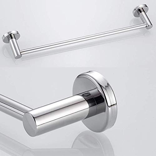 DDBATYYEH Towel Rail Towel Shelfs,Bathroom Shelves Towel Round Round Bar Fixing Screw Kitchen Bathroom Rack Polished Bath Towel Holder, 82cm