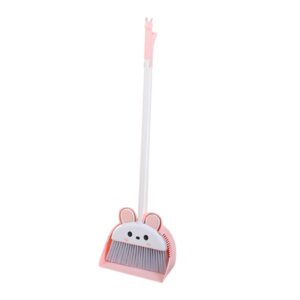 generic premium long reach broom and dustpan set for home cleaning, pink, 25cmx5cmx91cm