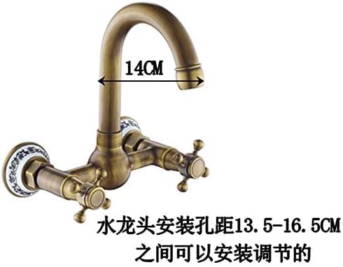 Kitchen & Bath Fixtures Taps Faucet,Antique Brass Bathtub Faucet Shower Faucet Bathroom Concea Pool Faucet Switch Hot And Cold Faucet