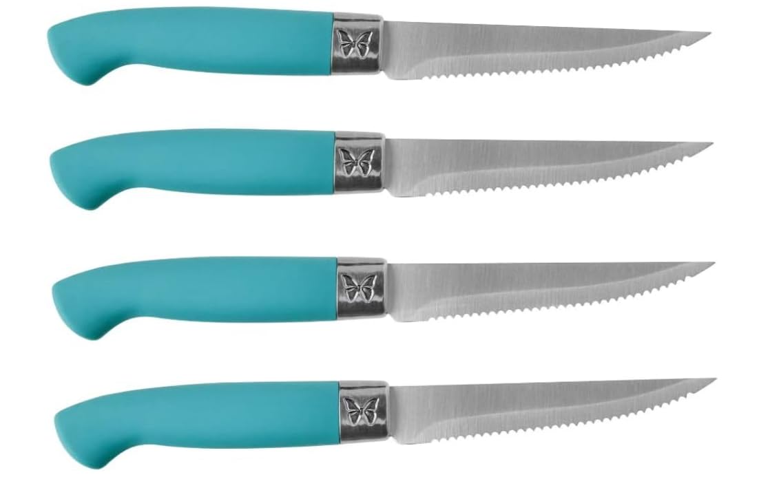 Generic Pioneer2 Woman Teal 11-Piece Stainless Steel Knife Block Set, Large